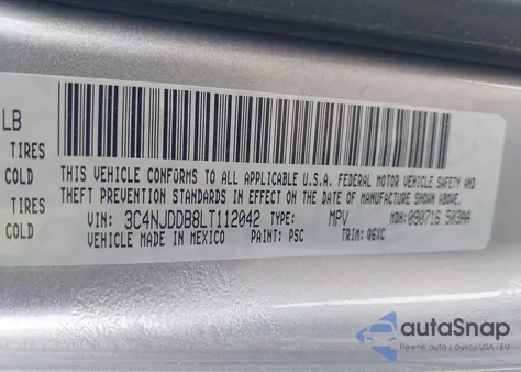 2020 Jeep Compass Trailhawk 4X4 из США, поврежденный, VIN 3C4NJDDB8LT112042